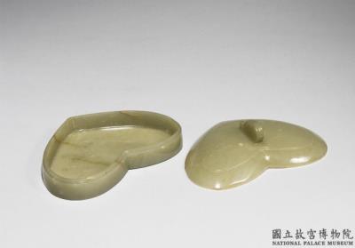 图片[3]-Jade leaf-shaped box. India-China Archive